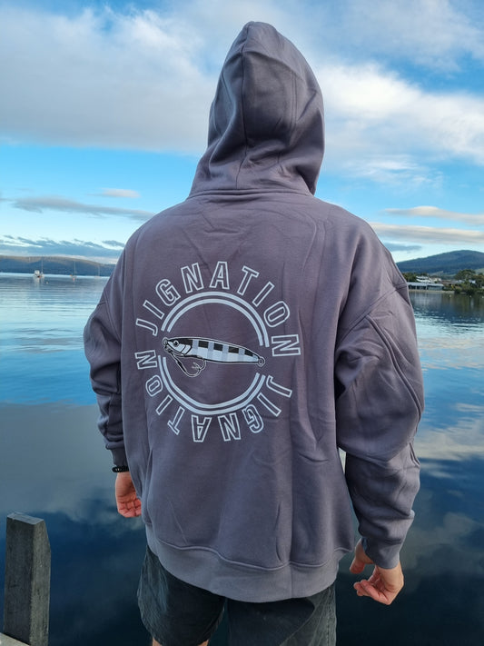 Jignation Oversize Chilly Days Hoodie Grey