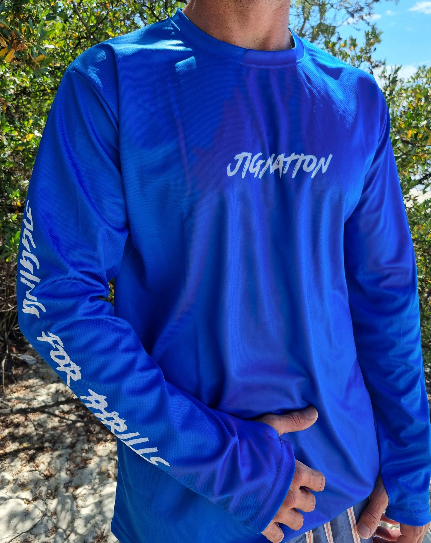 CREW NECK FISHING JERSEY - KING OF KINGS SPF50+