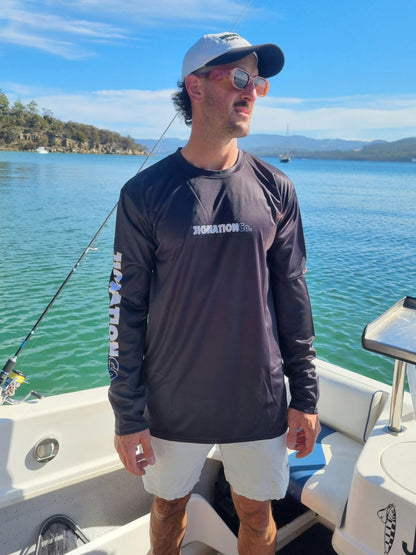 Jignation Performance Fishing Jersey SPF50+ Black
