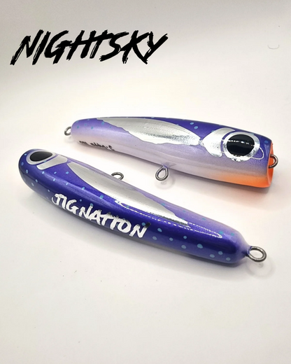 Jignation Diving Popper Stickbait Nightsky Side