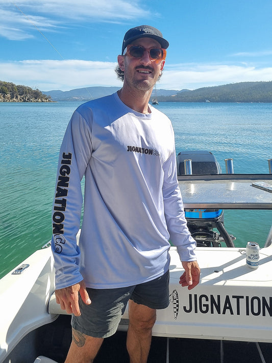 Jignation Performance Fishing Jersey SPF50+ Patone Grey
