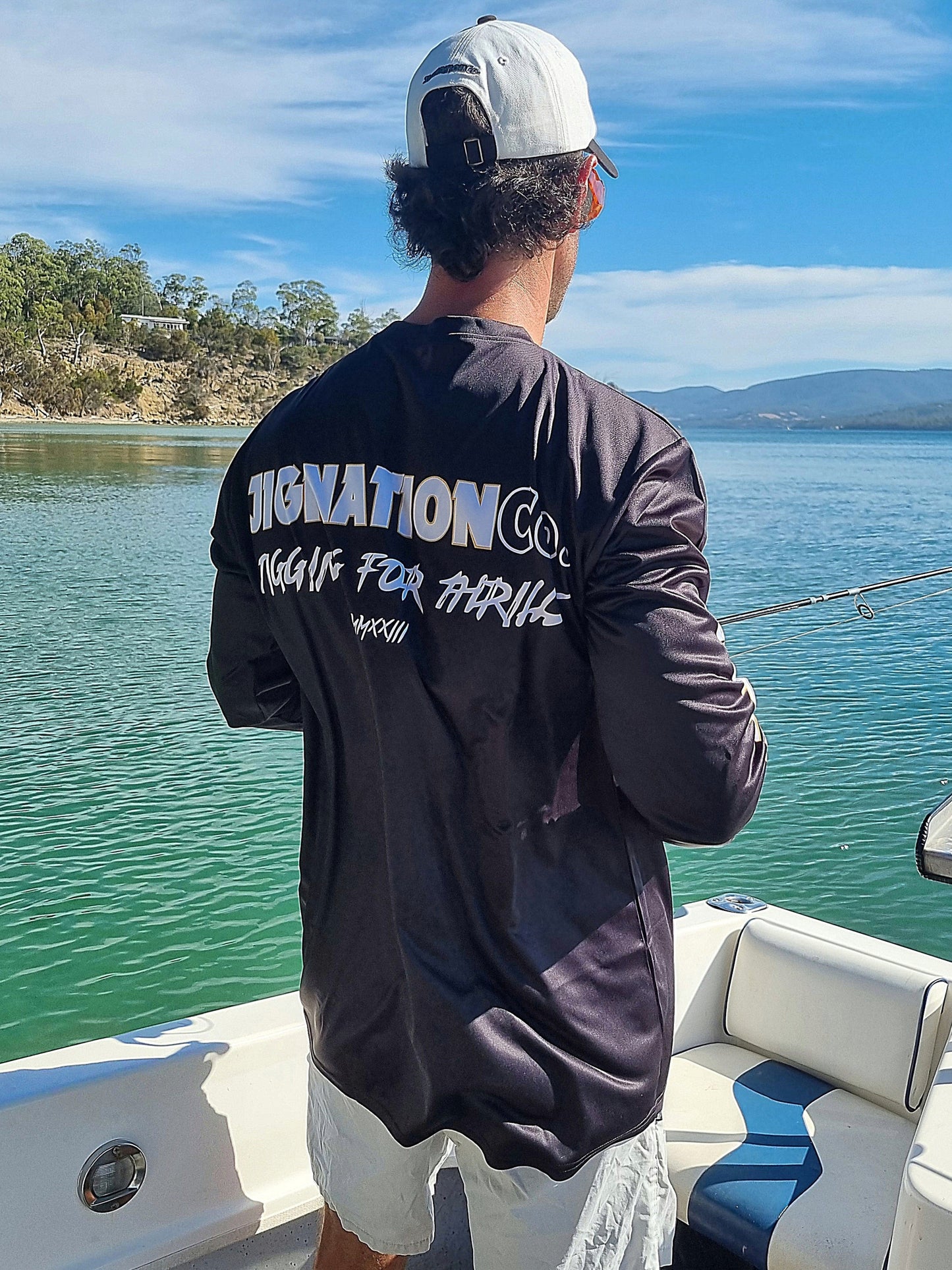 Jignation Performance Fishing Jersey SPF50+ Black