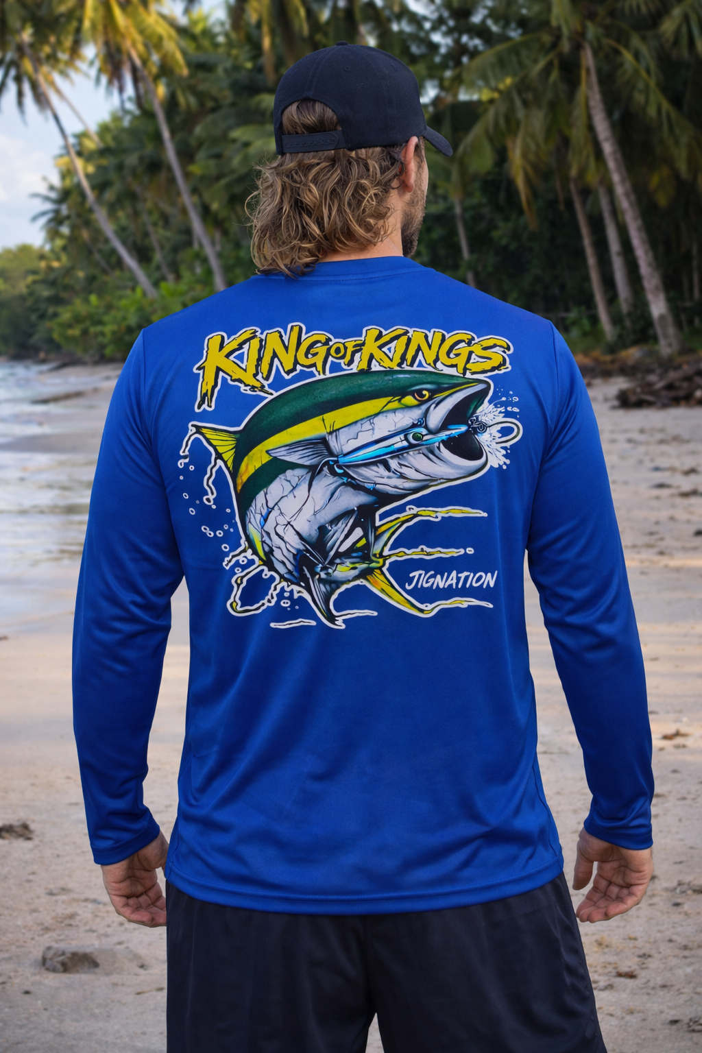 CREW NECK FISHING JERSEY - KING OF KINGS SPF50+