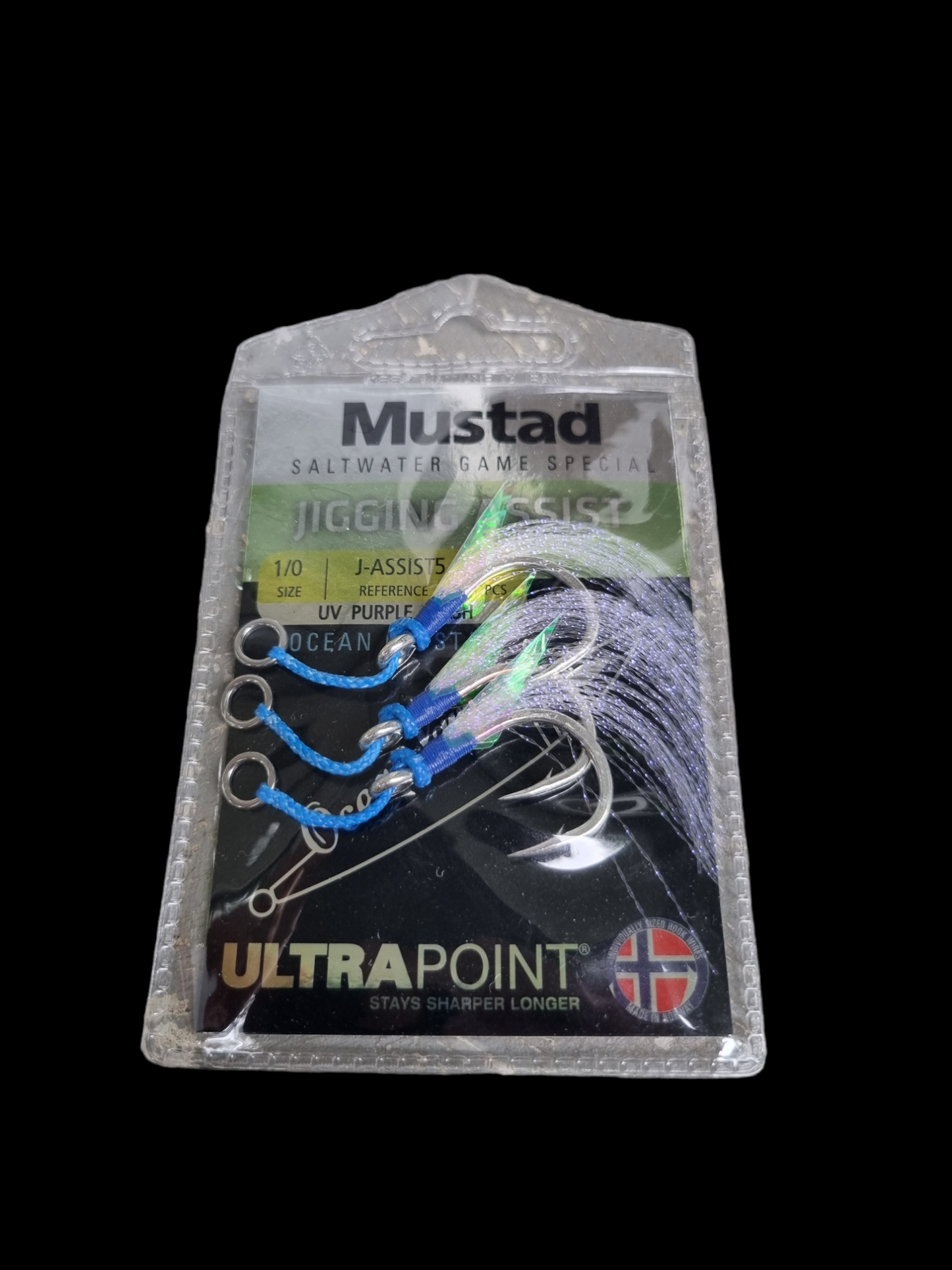 Mustad Ocean Crystal Jigging Assist Single Hook