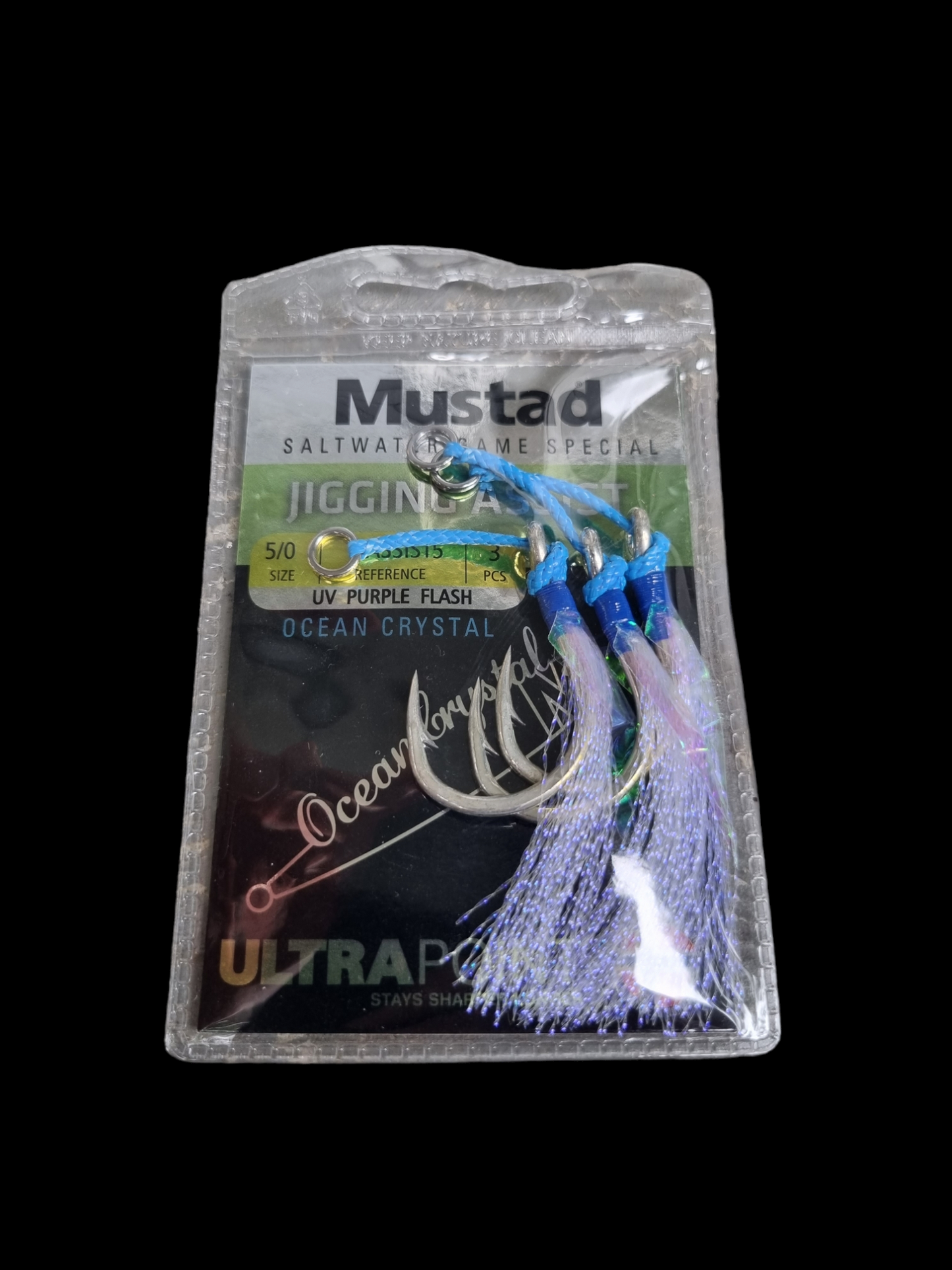 Mustad Ocean Crystal Jigging Assist Single Hook