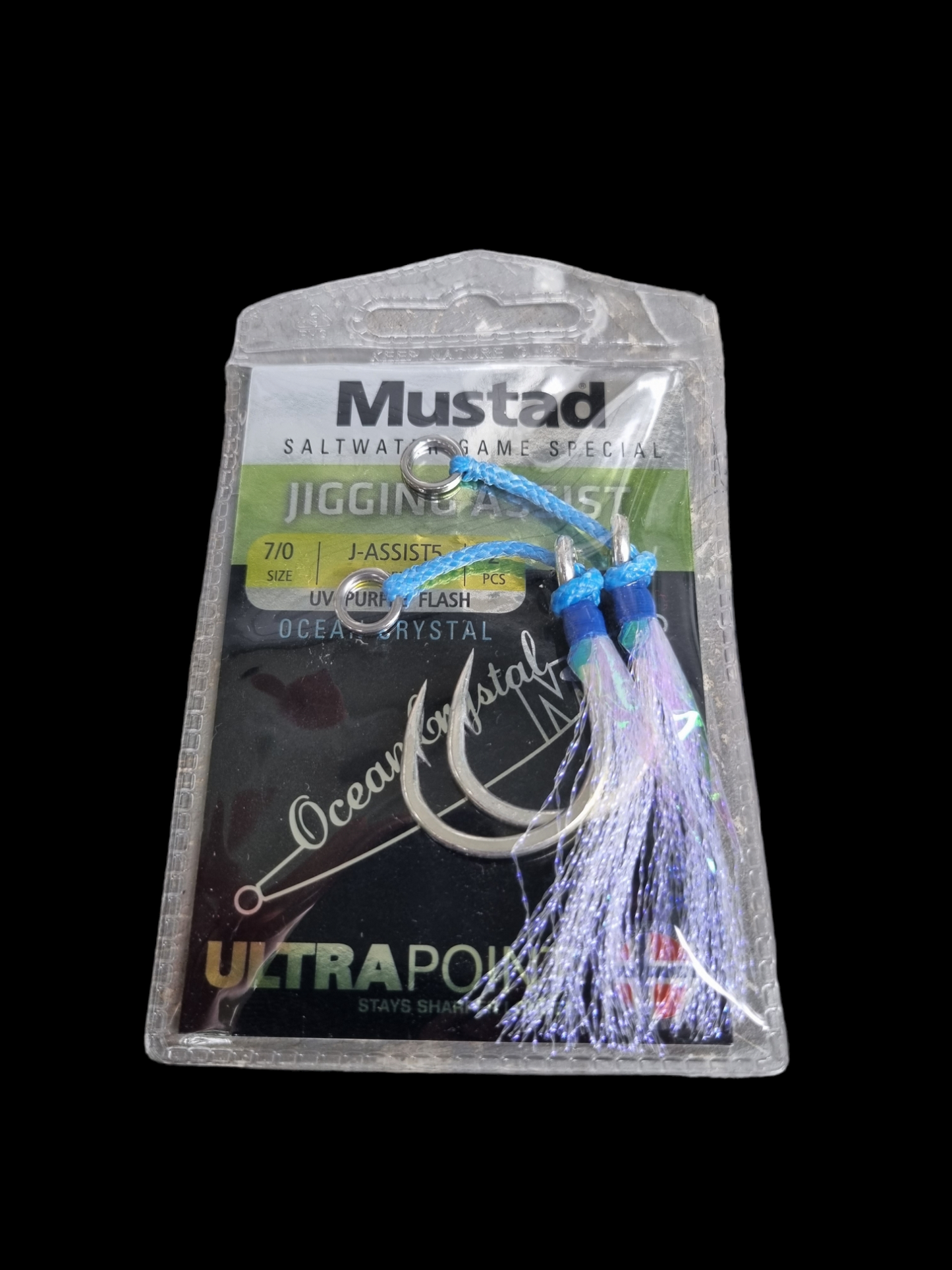 Mustad Ocean Crystal Jigging Assist Single Hook